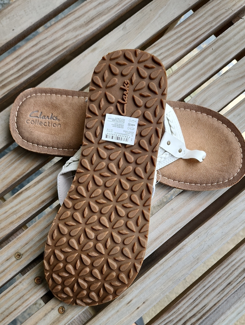Clarks Collection Ladies Fenner Nerice Flip Flop Sandals - Picture 4 of 4